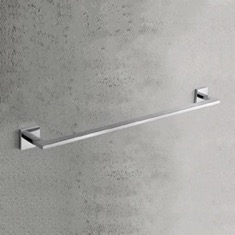 Towel Bar, 23 Inch, Modern, Chrome